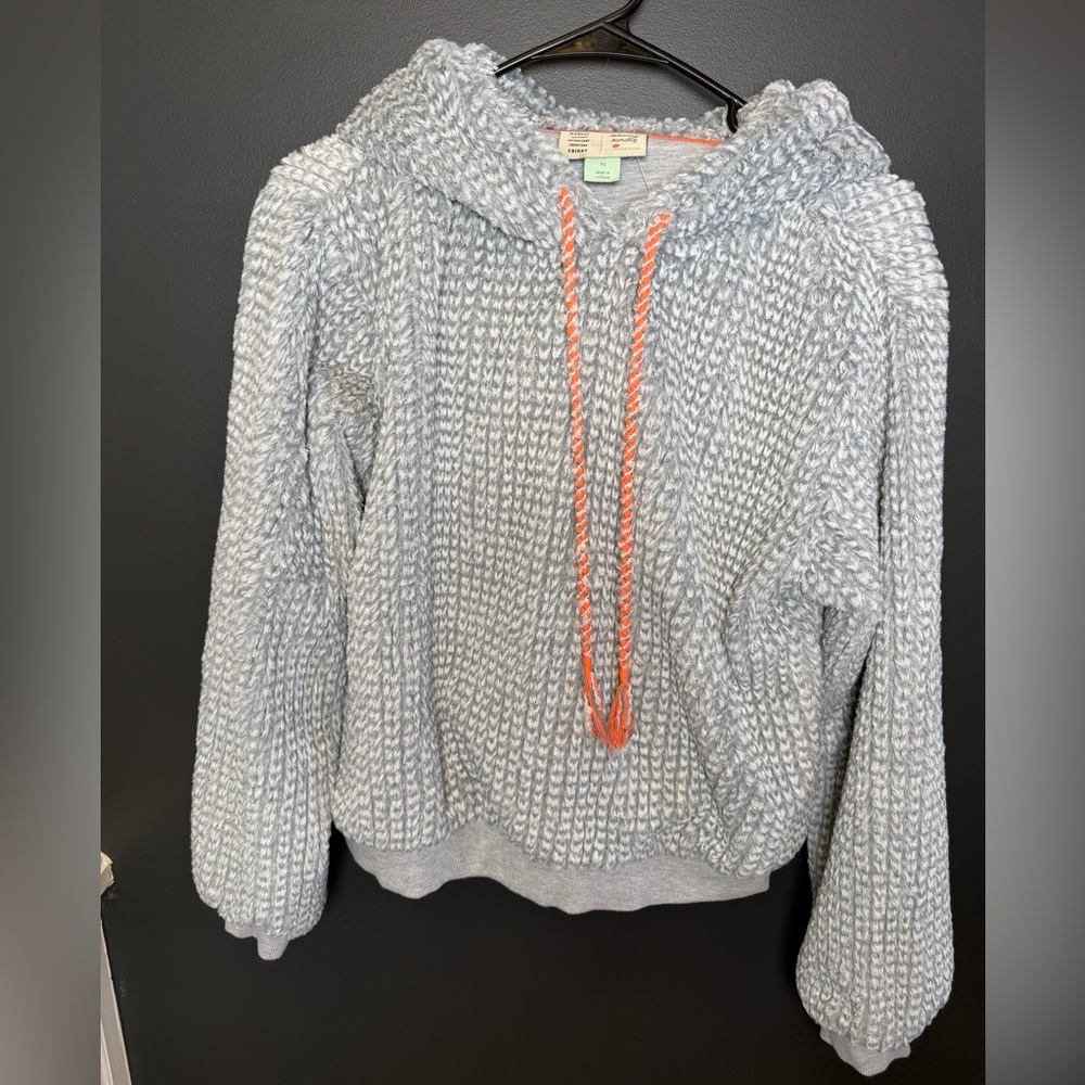 Saturday Sunday forAnthropologie | Chunky Knit Soft Hooded Pullover Sweater | XS